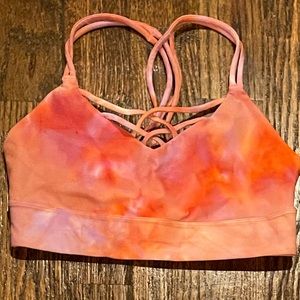 Orange tie dye Joylab workout set from target. Both pieces are medium, worn once